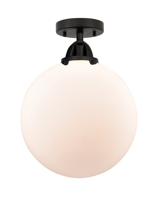 Innovations - 288-1C-BK-G201-12 - One Light Semi-Flush Mount - Nouveau 2 - Matte Black