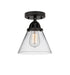 Innovations - 288-1C-BK-G42 - One Light Semi-Flush Mount - Nouveau 2 - Matte Black