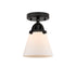 Innovations - 288-1C-BK-G61 - One Light Semi-Flush Mount - Nouveau 2 - Matte Black