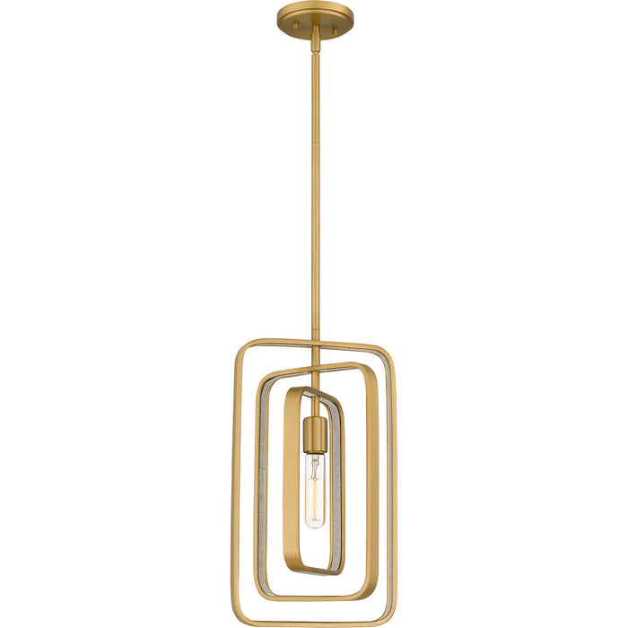 Quoizel - PCDPR1510BWS - One Light Mini Pendant - Dupree - Brushed Weathered Brass