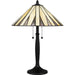 Quoizel - TF5617MBK - Two Light Table Lamp - Tiffany - Matte Black