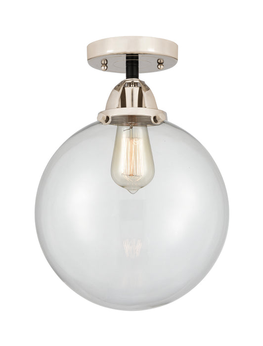 Innovations - 288-1C-BPN-G202-10 - One Light Semi-Flush Mount - Nouveau 2 - Black Polished Nickel