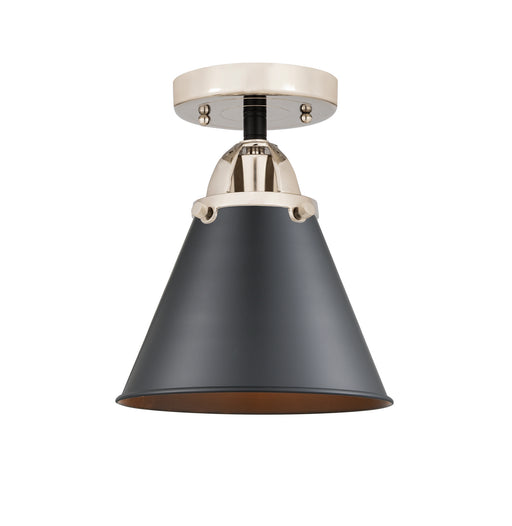 Innovations - 288-1C-BPN-M13-BK - One Light Semi-Flush Mount - Nouveau 2 - Black Polished Nickel