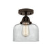 Innovations - 288-1C-OB-G72 - One Light Semi-Flush Mount - Nouveau 2 - Oil Rubbed Bronze