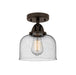 Innovations - 288-1C-OB-G74 - One Light Semi-Flush Mount - Nouveau 2 - Oil Rubbed Bronze