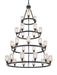 Innovations - 820345-BK-G801 - 30 Light Chandelier - Ballston - Matte Black