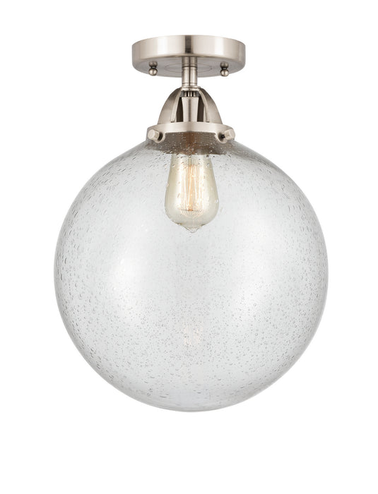 Innovations - 288-1C-SN-G204-12 - One Light Semi-Flush Mount - Nouveau 2 - Brushed Satin Nickel