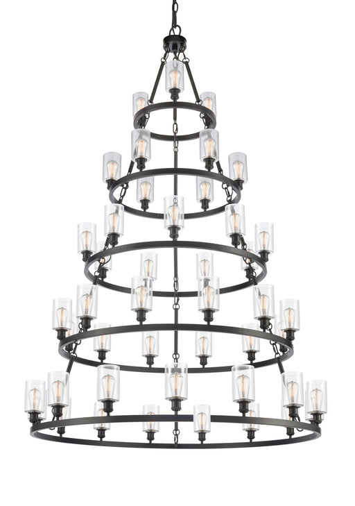 Innovations - 8203456-BK-G802 - 45 Light Chandelier - Ballston - Matte Black