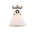 Innovations - 288-1C-SN-G41 - One Light Semi-Flush Mount - Nouveau 2 - Brushed Satin Nickel