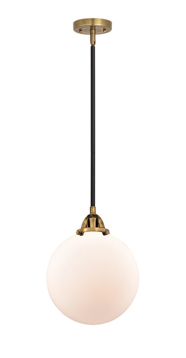 Innovations - 288-1S-BAB-G201-10 - One Light Mini Pendant - Nouveau 2 - Black Antique Brass