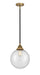 Innovations - 288-1S-BAB-G204-10 - One Light Mini Pendant - Nouveau 2 - Black Antique Brass