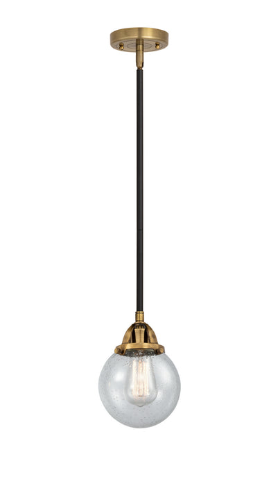 Innovations - 288-1S-BAB-G204-6-LED - LED Mini Pendant - Nouveau 2 - Black Antique Brass