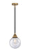 Innovations - 288-1S-BAB-G204-8 - One Light Mini Pendant - Nouveau 2 - Black Antique Brass