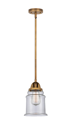 Nouveau 2 LED Mini Pendant Brushed Brass