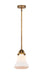 Innovations - 288-1S-BB-G191-LED - LED Mini Pendant - Nouveau 2 - Brushed Brass