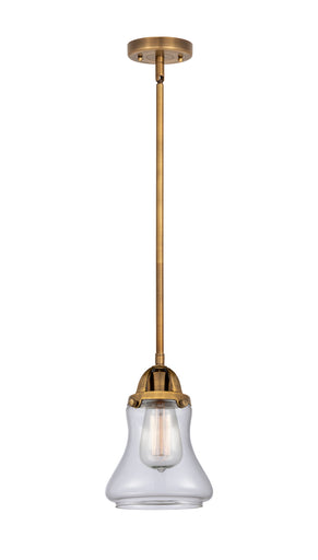 Nouveau 2 LED Mini Pendant Brushed Brass