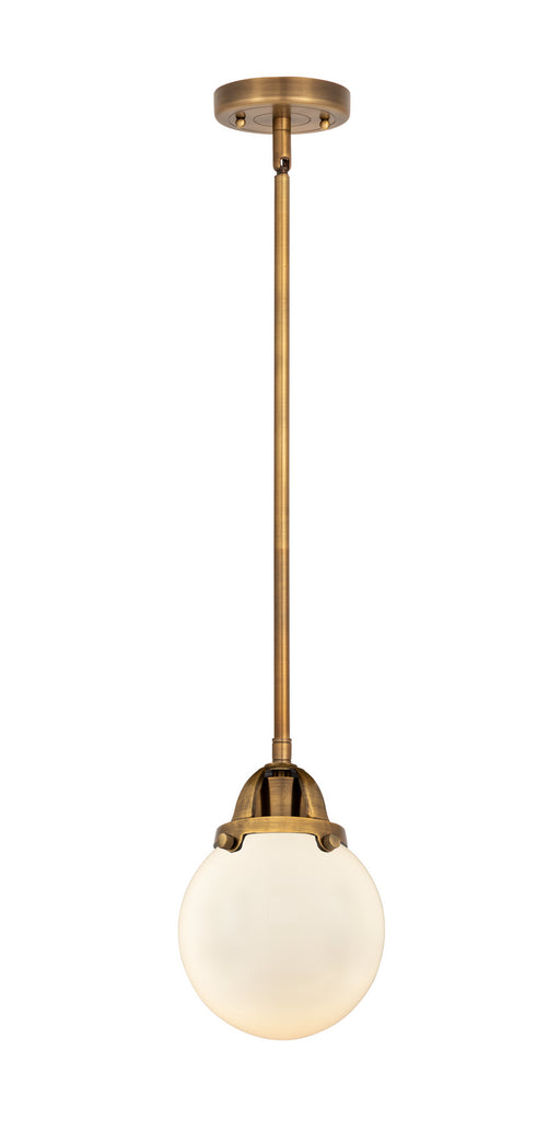 Innovations - 288-1S-BB-G201-6 - One Light Mini Pendant - Nouveau 2 - Brushed Brass