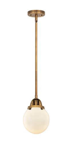 Nouveau 2 LED Mini Pendant Brushed Brass