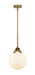 Innovations - 288-1S-BB-G201-8-LED - LED Mini Pendant - Nouveau 2 - Brushed Brass