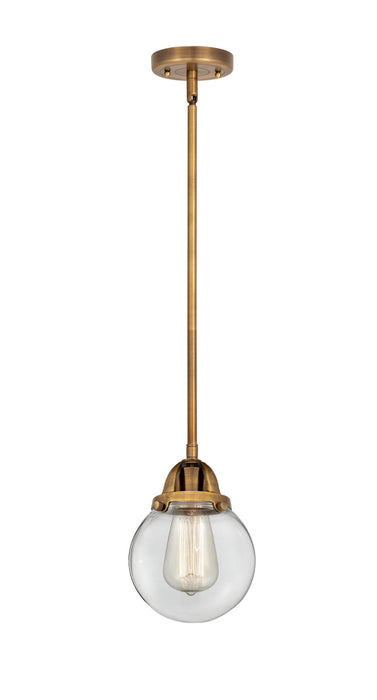 Innovations - 288-1S-BB-G202-6-LED - LED Mini Pendant - Nouveau 2 - Brushed Brass