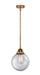 Innovations - 288-1S-BB-G202-8-LED - LED Mini Pendant - Nouveau 2 - Brushed Brass