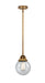 Innovations - 288-1S-BB-G204-6-LED - LED Mini Pendant - Nouveau 2 - Brushed Brass