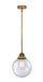 Innovations - 288-1S-BB-G204-8-LED - LED Mini Pendant - Nouveau 2 - Brushed Brass