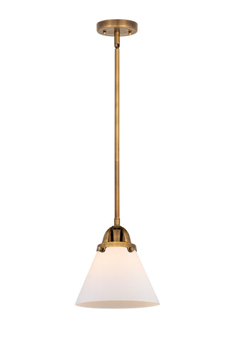 Nouveau 2 LED Mini Pendant Brushed Brass