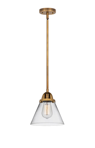 Nouveau 2 LED Mini Pendant Brushed Brass