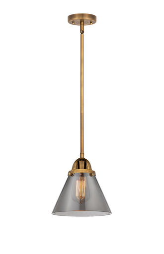 Nouveau 2 LED Mini Pendant Brushed Brass