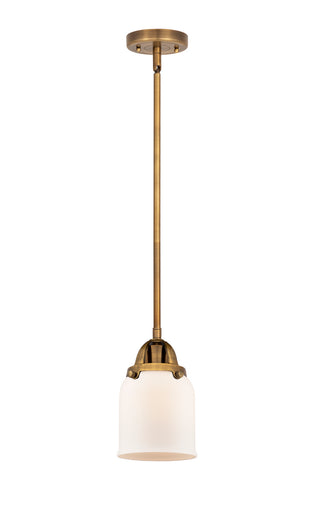 Nouveau 2 LED Mini Pendant Brushed Brass