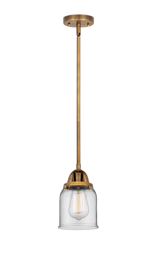 Nouveau 2 LED Mini Pendant Brushed Brass