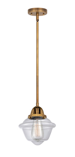 Nouveau 2 One Light Mini Pendant Brushed Brass