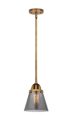Nouveau 2 LED Mini Pendant Brushed Brass