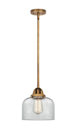 Nouveau 2 LED Mini Pendant Brushed Brass