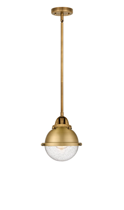 Innovations - 288-1S-BB-HFS-64-BB-LED - LED Mini Pendant - Nouveau 2 - Brushed Brass