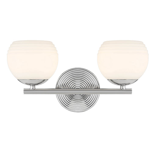 Designers Fountain - D251H-2B-PN - Two Light Vanity - Moon Breeze - Polished Nickel