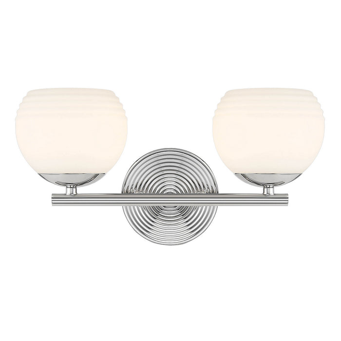 Designers Fountain - D251H-2B-PN - Two Light Vanity - Moon Breeze - Polished Nickel