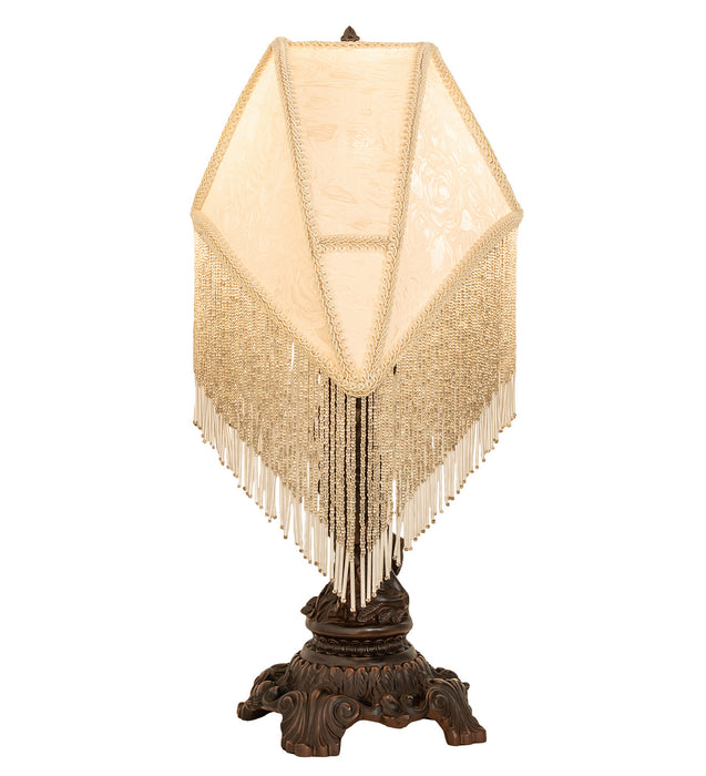 Meyda Tiffany - 254237 - One Light Table Lamp - Reverse Painted - Antique,Mahogany Bronze