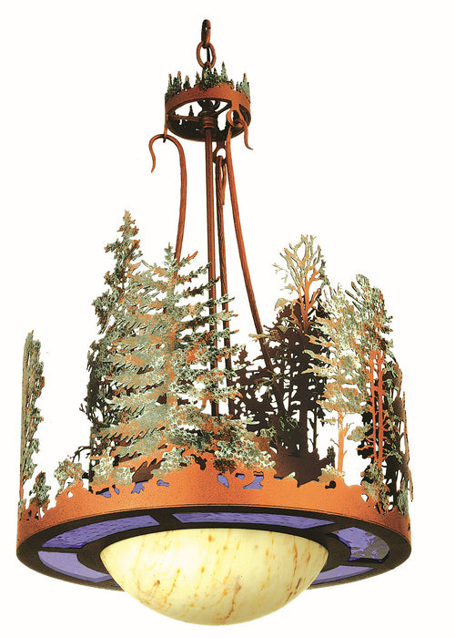 Meyda Tiffany - 254471 - One Light Pendant - Pine Lake - Rust