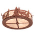 Meyda Tiffany - 254762 - LED Fan Light Fixture - Deer At Dusk - Rust