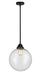 Innovations - 288-1S-BK-G204-12-LED - LED Mini Pendant - Nouveau 2 - Matte Black