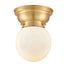 Innovations - 623-1F-SG-G201-6 - One Light Flush Mount - Aditi - Satin Gold