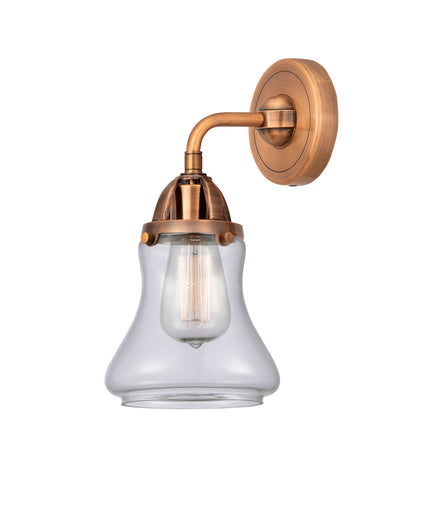 Nouveau 2 LED Wall Sconce Antique Copper
