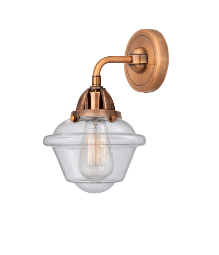 Nouveau 2 LED Wall Sconce Antique Copper