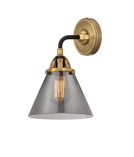 Nouveau 2 LED Wall Sconce Black Antique Brass
