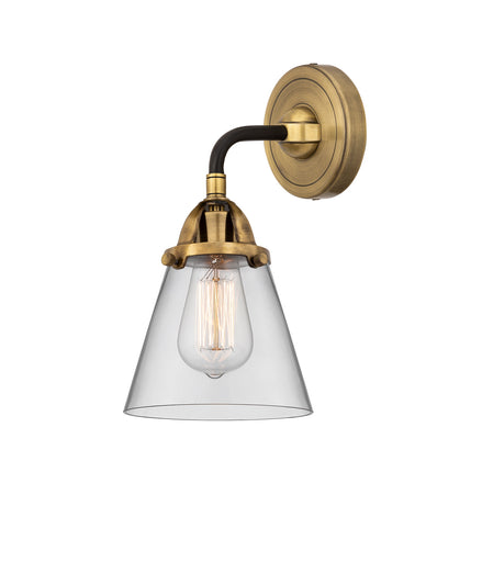 Nouveau 2 LED Wall Sconce Black Antique Brass