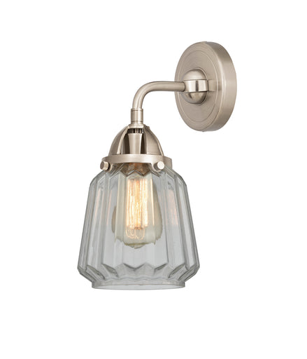 Nouveau 2 LED Wall Sconce Brushed Satin Nickel