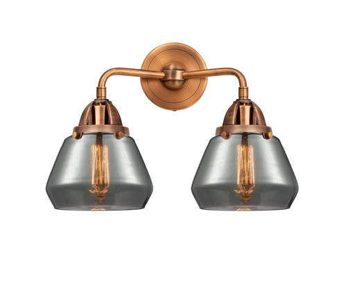 Nouveau 2 LED Bath Vanity Antique Copper