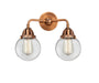 Innovations - 288-2W-AC-G202-6 - Two Light Bath Vanity - Nouveau 2 - Antique Copper